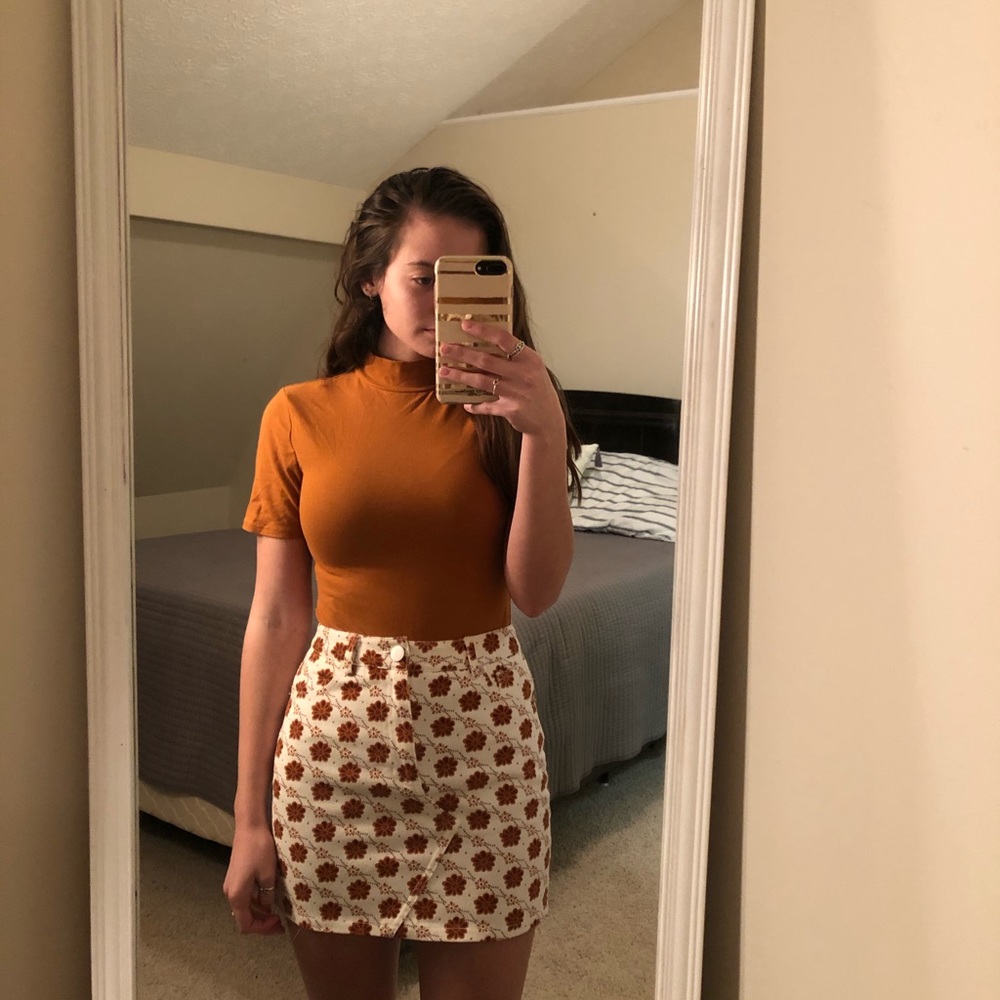 Forever 21 Skirt and Bodysuit OUTFIT